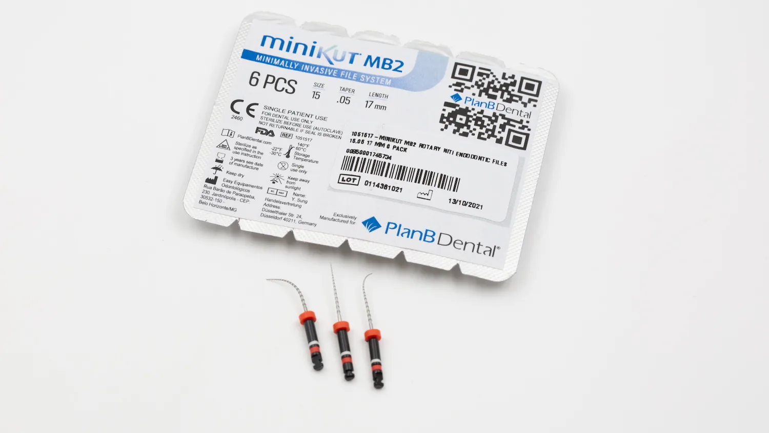 miniKUT “The BlackJack™” MB2 Rotary NiTi Endodontic Files